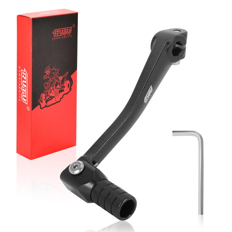 RUTU Folding Gear Shifter Shift Lever, Aluminum Dirt Bike Shift Lever, Compatible with XR50 CRF50 XR CRF 50cc 70cc 90cc 110cc 125c Motorcycle, Dirt Pit Bike Lifan 6061 Aviation Aluminum - Image 1